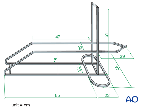 42_X110_i220 Calcaneal traction and Braun frame - construction