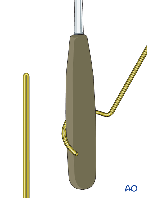 Pearl for bending a sublaminar wire