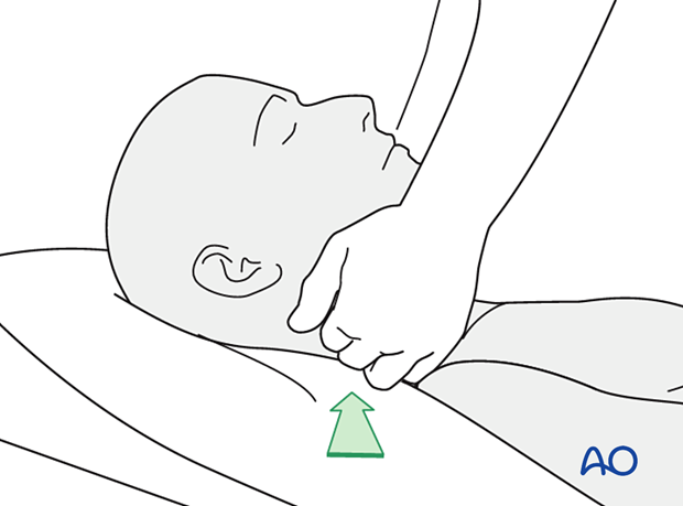 examination of patients with midfacial injuries – neck examination