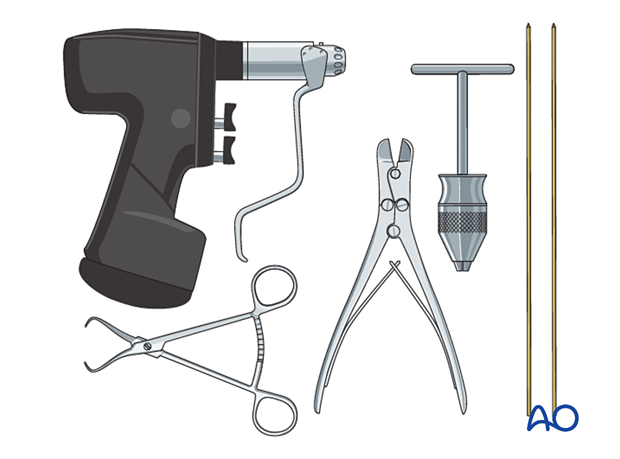 Instruments and implants for K-wire fixation