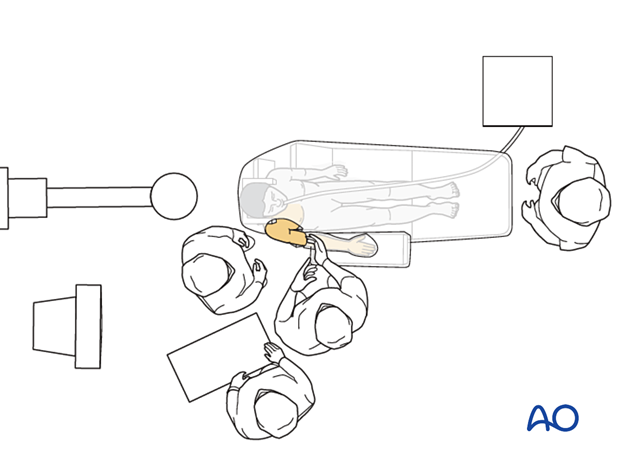 Operating room set-up