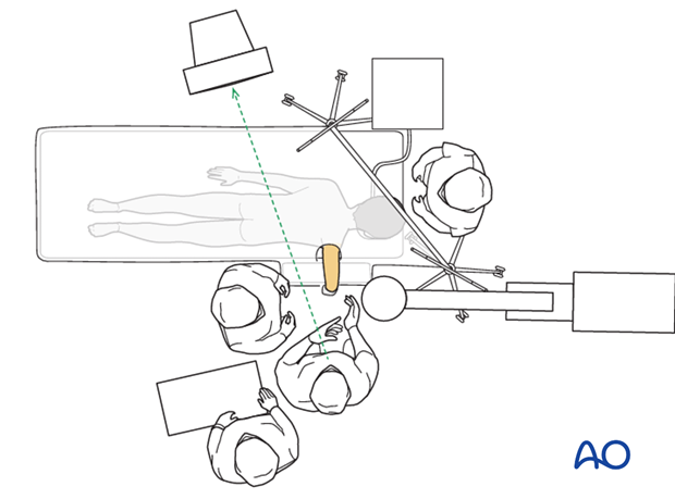 Prone position - OR set-up