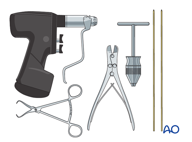 Instruments and implants for K-wire fixation