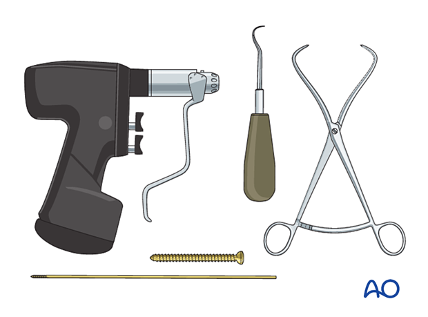 Instruments and implants for screw fixation