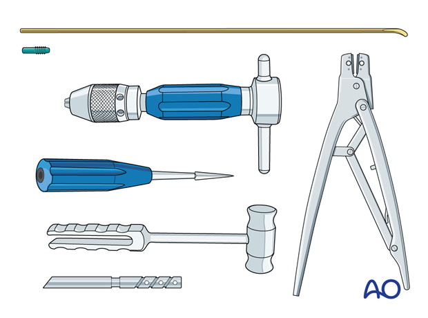 Instrument set for ESIN