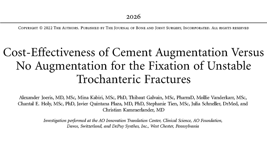 Cost-effectiveness of cement augmented PFNA
