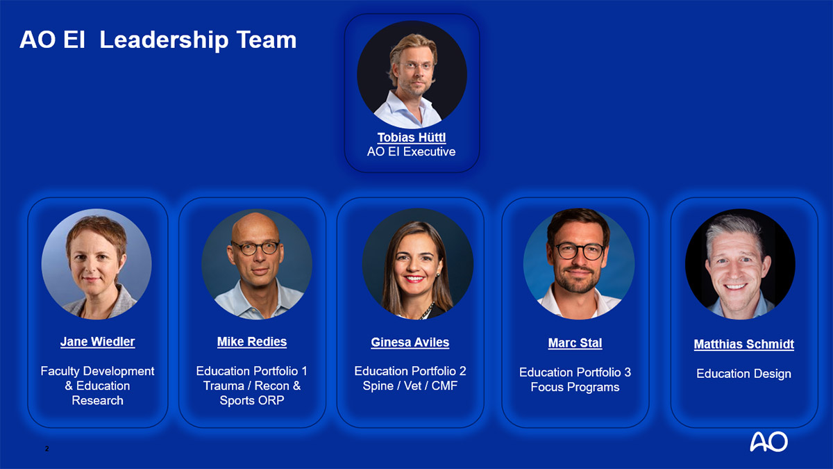 AO EI leadership team