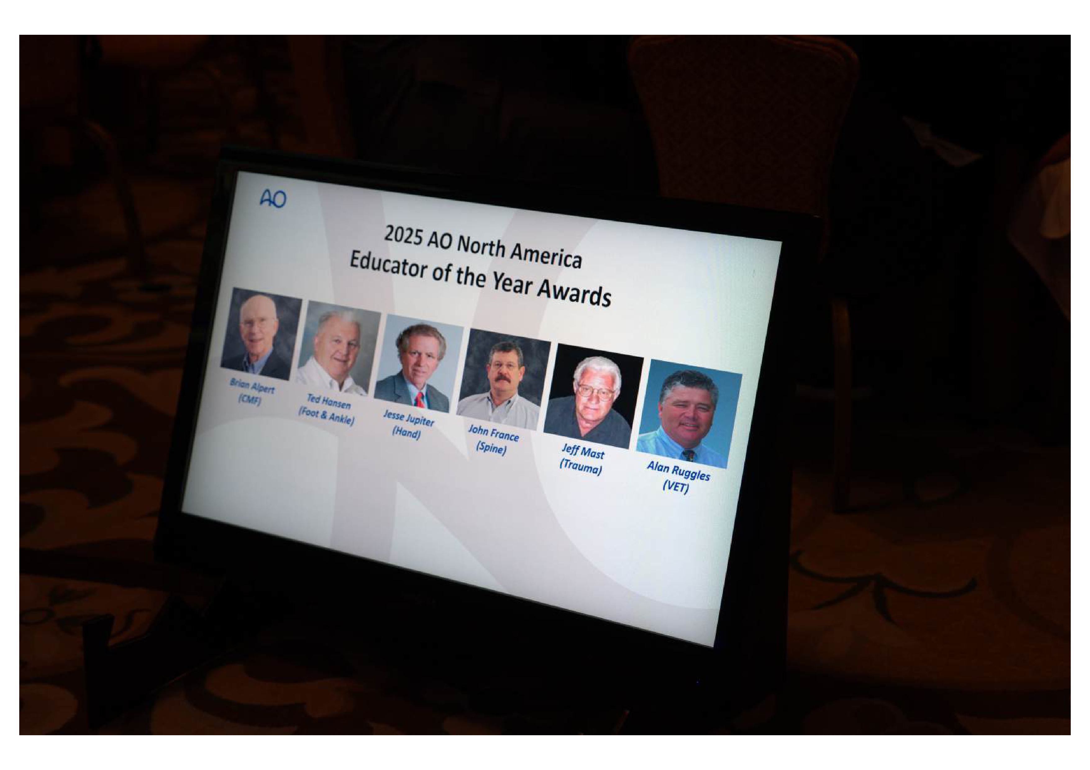 AO North America Celebrates Educator of the Year Awards at OneAO 2025
