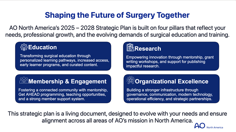 Text slide with strategic plan overview
