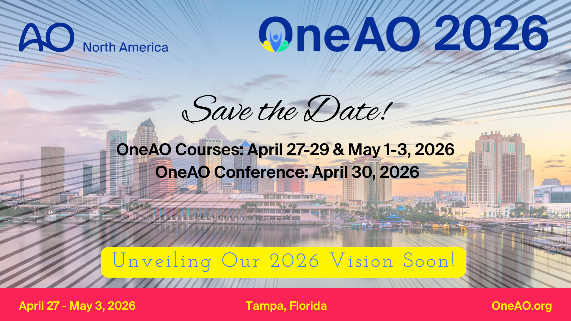 Save the Date - OneAO 2026 in Tampa, FL