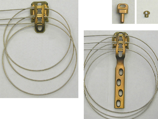 Trochanteric Reattachement Device (TRD), 1.7 mm CoCr cable and Impactor ...