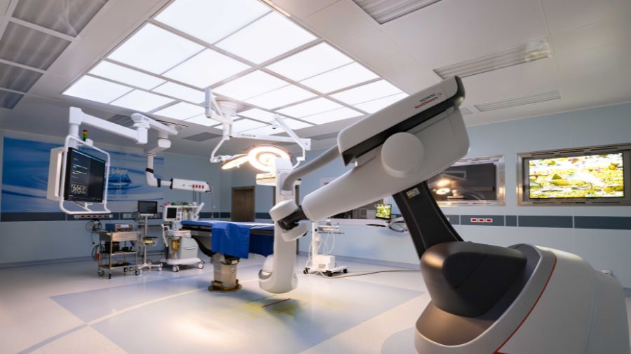 Artis Pheno Robotic Imaging from Siemens to drive minimally invasive procedures. Operating room visit at the Bangkok private Hospital in Thailand, 2023.