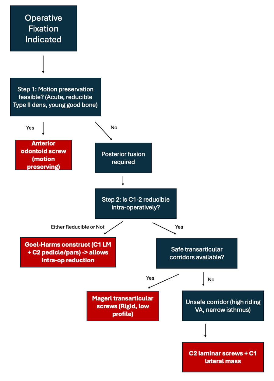 Atlantoaxial instability—decision options in the modern era