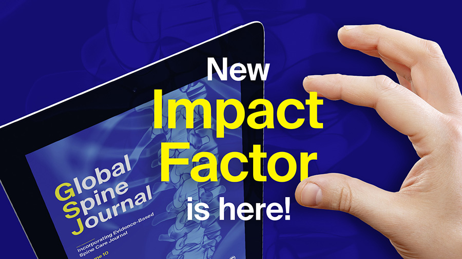 Global Spine Journal Impact Factor goes up to 2.6
