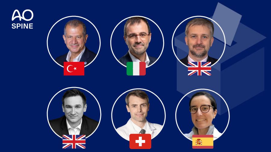 AO Spine Europe and Southern Africa (ESA) Board members from July 1, 2025