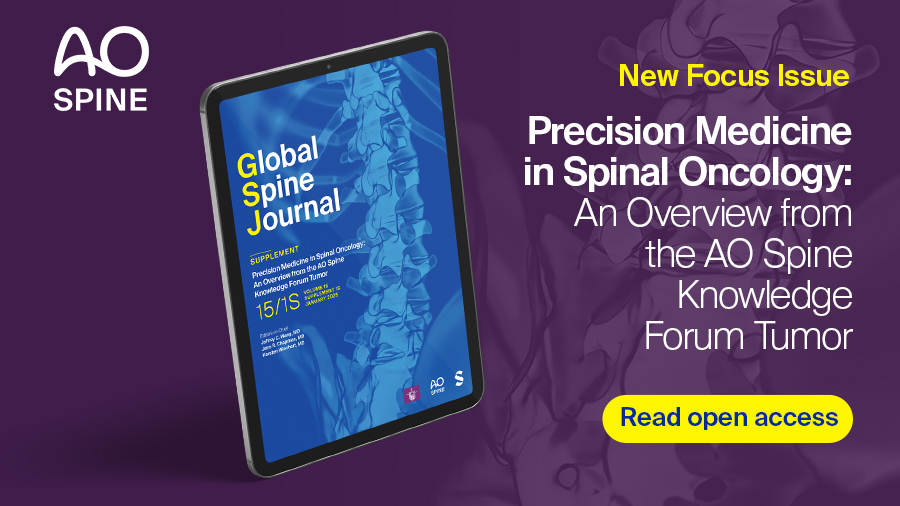 Precision medicine in spinal oncology: a nw Focus Issue from the AO Spine Knowledge Forum Tumor published i the Global Spine Journal