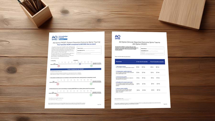 AO Spine PROST and CROST questionnaires