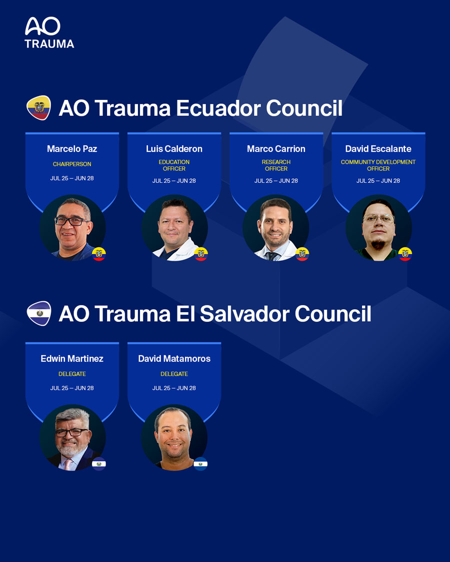 AO Trauma Latin America Council Members