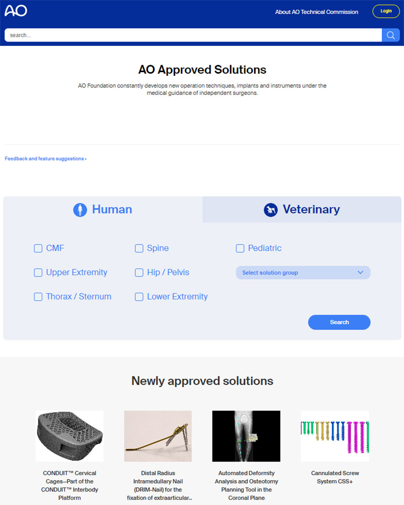 AO Approved Solutions