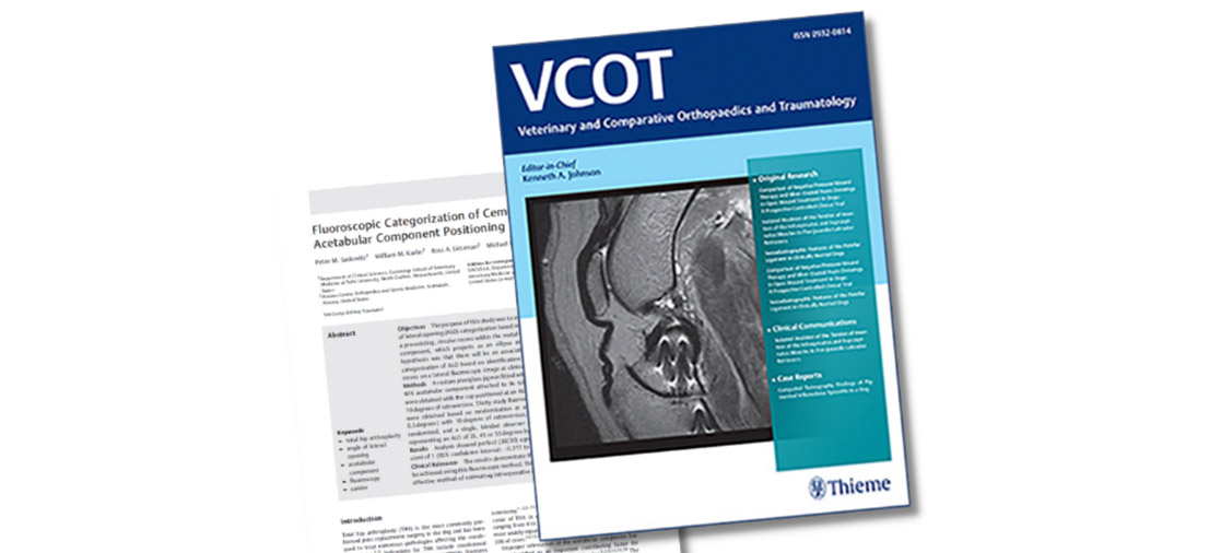 New paper in VCOT Journal: Fluoroscopic Categorization of Cementless Acetabular Component Positioning